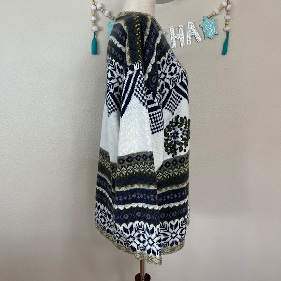 Vintage Cristina Fair Isle Floral Sweater - Picture 3 of 8